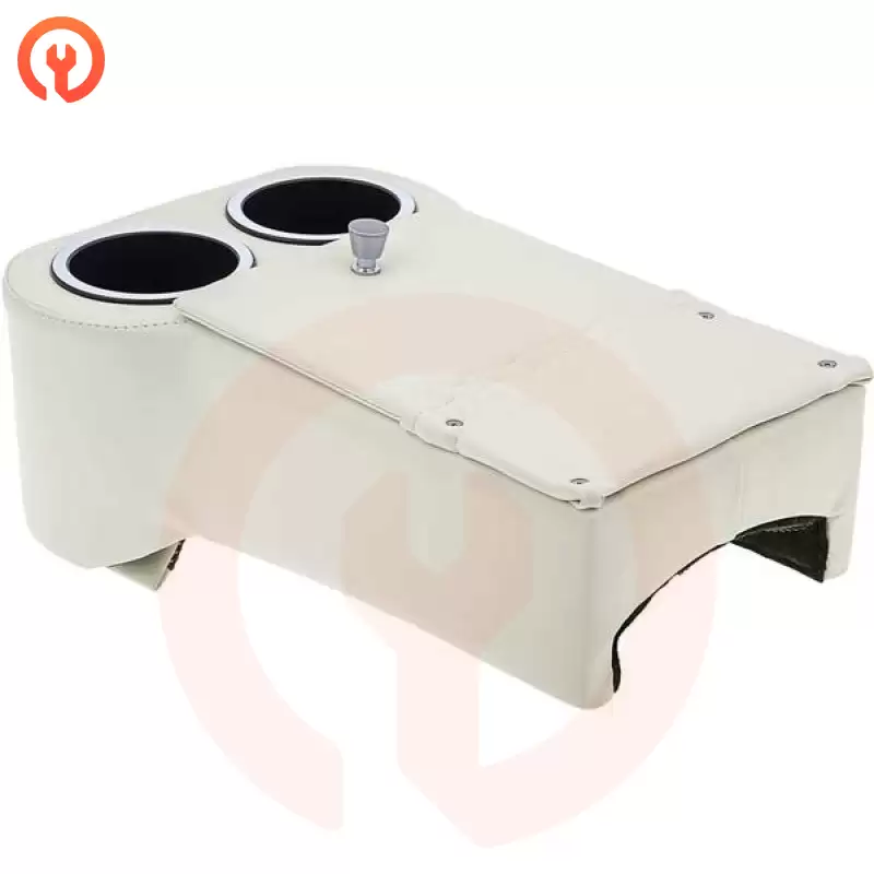 Consoles Universal Fit Low Rider Floor Mount Console - White