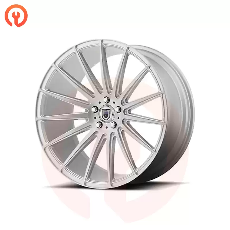 Asanti Polaris Brushed Silver with Carbon Fiber Insert Wheel; 20x9 (2011-2023 RWD Charger, Excluding Widebody)